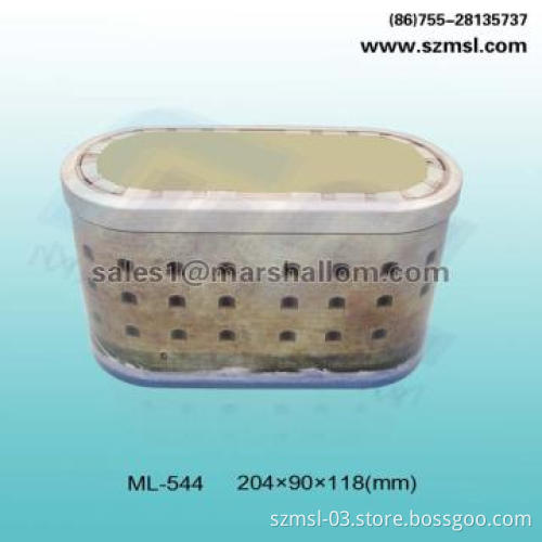 Oval tin box, metal box, candy box, tea caddy